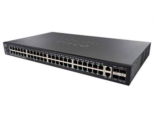 Управляемый коммутатор Cisco, 48 портов 10/100 Мб/с RJ-45 SF550X-48-K9-EU