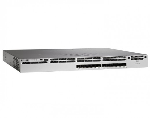 Коммутатор Cisco Catalyst, 48 xGE (12 mGig+36 Gig) UPoE, LAN Base WS-C3850-12X48U-L