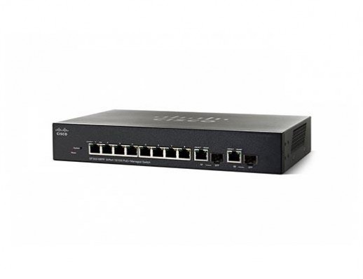 Управляемый коммутатор Cisco, 8 портов 10/100 Мб/с RJ-45 SF352-08P-K9-EU