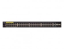 Управляемый коммутатор Cisco, 48 портов 10/100 Мб/с RJ-45 SF350-48MP-K9-EU