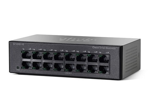 Коммутатор Cisco SB SF110D-16-EU