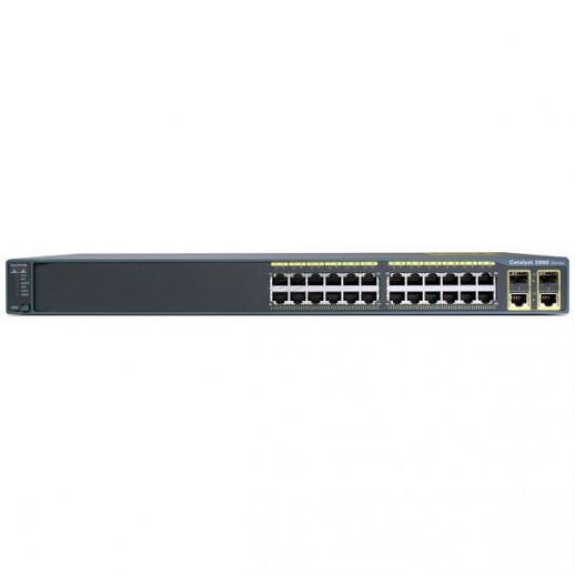 Коммутатор Cisco Catalyst, 24 x GE, 2 x SFP, LAN Lite WS-C2960S-24TS-S