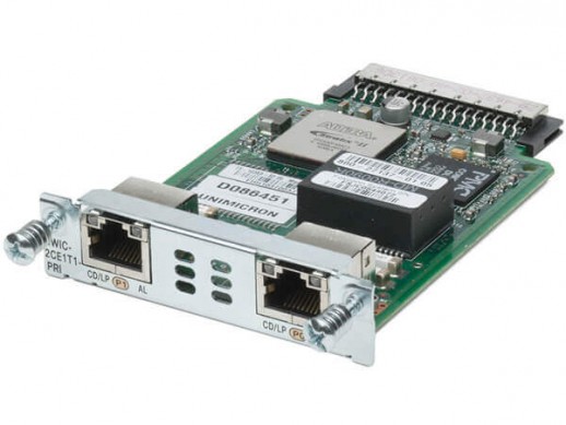 Интерфейсный HWIC модуль Cisco HWIC-2CE1T1-PRI=