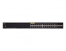 Управляемый коммутатор Cisco, 24 порта 10/100 Мб/с RJ-45 SF350-24MP-K9-EU