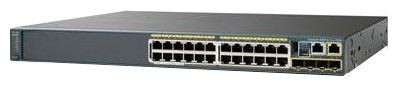Коммутатор Cisco Catalyst, 24 x GE (PoE), 4 x SFP, LAN Base WS-C2960S-24PS-L