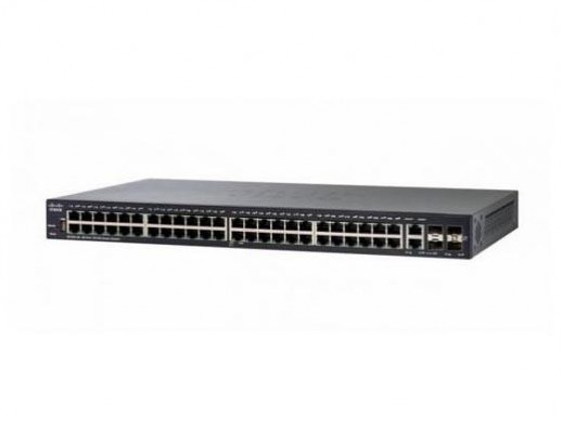 Smart коммутатор Cisco, 48 портов 10/100 Мб/с RJ-45 SF250-48HP-K9-EU