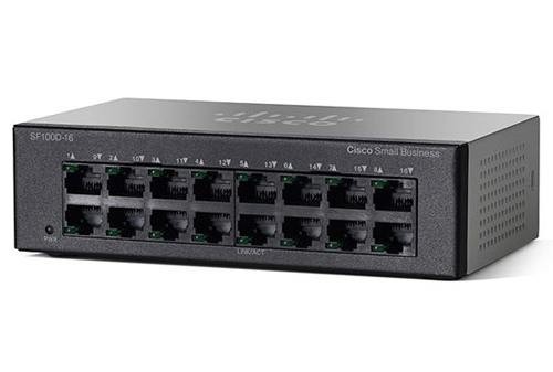 Коммутатор Cisco SB SF100D-16-EU