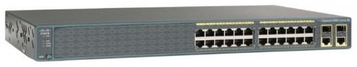 Коммутатор Cisco Catalyst, 24 x FE (PoE), 2 x GE/SFP, LAN Lite WS-C2960-24PC-S