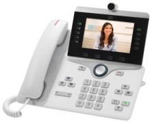 Конференц-телефон Cisco 8845, 5 x SIP, 2 x GE, 5 LCD, белый CP-8845-W-K9=