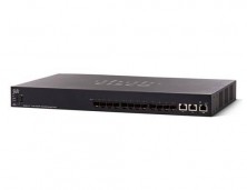 Коммутатор Cisco 550X, 10xSFP+, 2 комбо-порта 10GE SX550X-12F-K9-EU