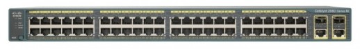 Коммутатор Cisco Catalyst, 48 x FE, 2 x GE/SFP, LAN Lite WS-C2960-48TC-S