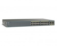 Коммутатор Cisco Catalyst, 24 x FE, 2 GE/SFP, LAN Lite WS-C2960-24TC-S