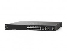 Коммутатор Cisco 350X, 24xGE, 2xSFP+, 2 комбо-порта 10GE SG350X-24-K9-EU