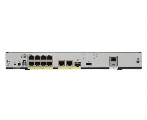 LTE маршрутизатор Cisco, WAN 1xGE, 1xSFP combo, LAN 8xGE C1111-8PLTEEA