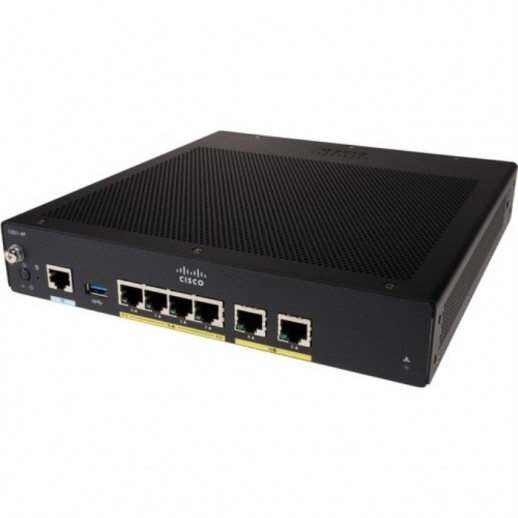 Маршрутизатор Cisco C927, WAN 1X1 ГБ/С, ADSL2/VDSL2+: 1X VA-DSL (Annex A), 1XLTE, LAN 4X 1 ГБ/С C927-4PLTEGB