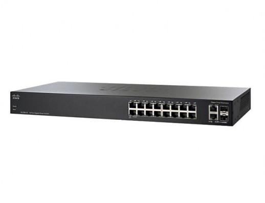 Коммутатор Cisco 250, 16xGE, 2 комбо-порта GE SG250-18-K9-EU
