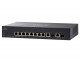 Коммутатор Cisco 350, 8x10/100Mb, 2 комбо-порта GE SF352-08-K9-EU