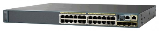 Коммутатор Cisco Catalyst, 24 x FE (PoE), 2 x GE/SFP, LAN Base WS-C2960-24PC-L