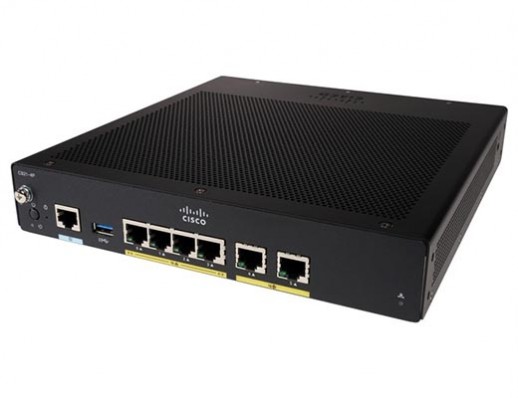Маршрутизатор Cisco C921, LAN 4 x 1 Гб/с, WAN 2 x 1 Гб/с C921-4P