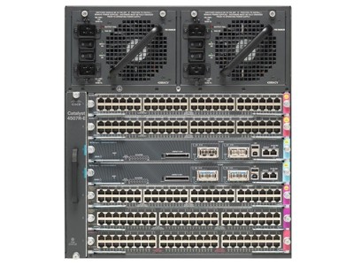 Шасси Cisco Catalyst, 7 слотов (48Гбит/с), с вентилятором, без БП WS-C4507R+E=