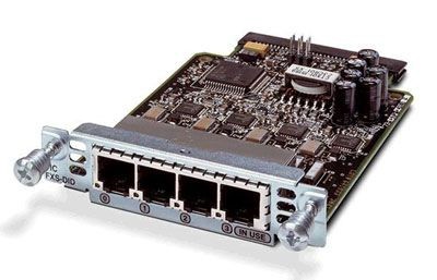 Карта голосового интерфейса Cisco VIC3-4FXS-E/DID