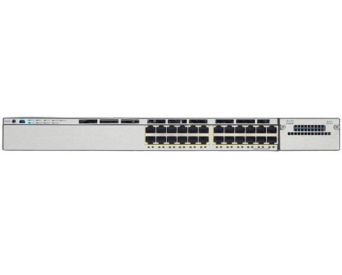 Коммутатор Cisco Catalyst, 24 x GE, IP Base WS-C3750X-24T-S