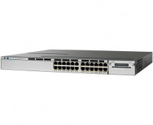 Коммутатор Cisco Catalyst, 24 x GE, IP Base WS-C3750X-24T-S