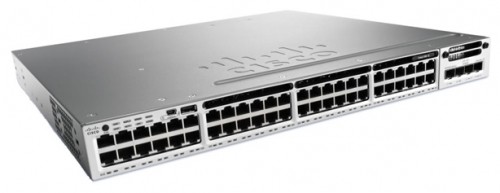 Коммутатор Cisco Catalyst, 48 x GE (PoE+), LAN Base WS-C3850-48T-L
