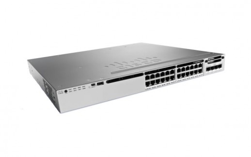 Коммутатор Cisco Catalyst, 24 x GE (PoE+), LAN Base WS-C3850-24P-L