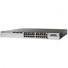 Коммутатор Cisco Catalyst, 24 x GE (PoE+), LAN Base WS-C3850-24T-L