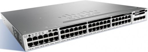 Коммутатор Cisco Catalyst, 48 x GE, IP Base WS-C3850-48P-S