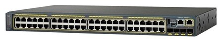 Коммутатор Cisco Catalyst, 48 x FE (PoE), 4 x SFP, LAN Base WS-C2960S-F48LPS-L