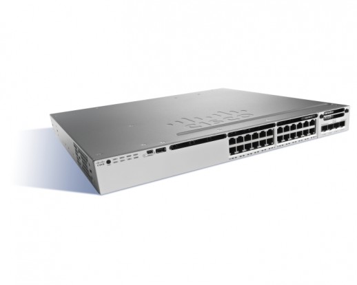 Коммутатор Cisco Catalyst, 24 x GE, IP Base WS-C3850-24P-S