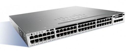 Коммутатор Cisco Catalyst, 48 x GE, 5 AP, IP Base WS-C3850-48PW-S