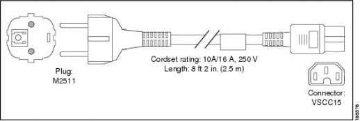 Кабель питания Cisco CAB-9K10A-EU