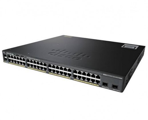 Коммутатор Cisco Catalyst, 48 x GE, 2 x SFP+, LAN Base WS-C2960X-48TD-L