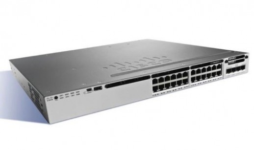 Коммутатор Cisco Catalyst, 24 x GE (UPoE), 5 AP, IP Base WS-C3850-24UW-S