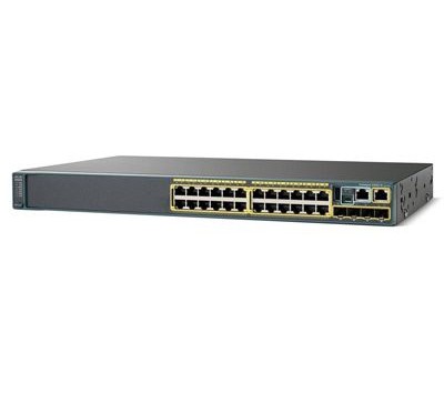 Коммутатор Cisco Catalyst, 24 x GE, 2 x SFP+, LAN Base WS-C2960X-24TD-L