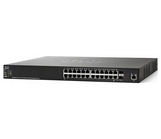 Управляемый коммутатор Cisco, 22 порта 10 Гб/с RJ-45 SG550XG-24T-K9-EU