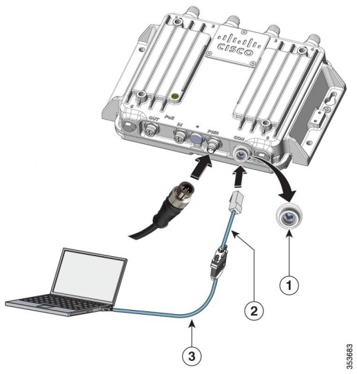 Кабель 3ft с M12M и DB9F CAB-CONSOLE-M12=