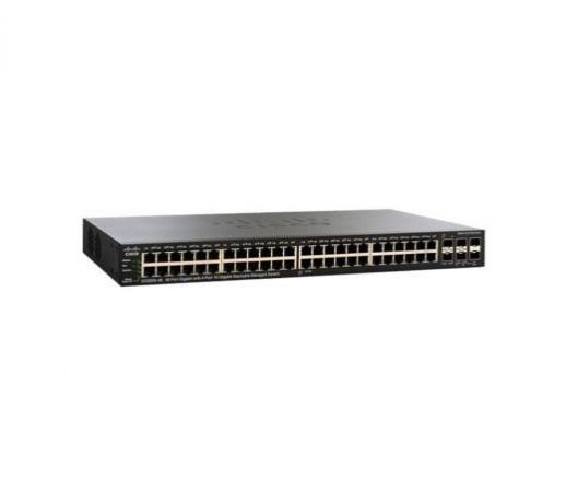 Управляемый коммутатор Cisco, 48 портов 10/100 Мб/с RJ-45 SG550X-48MP-K9-EU