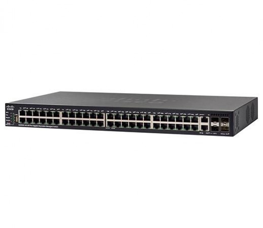 Управляемый коммутатор Cisco, 48 портов 1 Гб/с RJ-45 SG550X-48-K9-EU