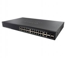 Управляемый коммутатор Cisco, 24 порта 1 Гб/с RJ-45 SG550X-24P-K9-EU
