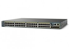 Коммутатор Cisco Catalyst, 48 x GE (PoE+), 4 x SFP, LAN Base WS-C2960RX-48FPS-L
