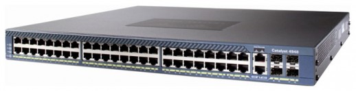 Коммутатор Cisco Catalyst, 48 x GE, 2 x 10G(X2), без БП WS-C4948-10GE
