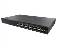 Управляемый коммутатор Cisco, 24 порта 1 Гб/с RJ-45 SG550X-24-K9-EU