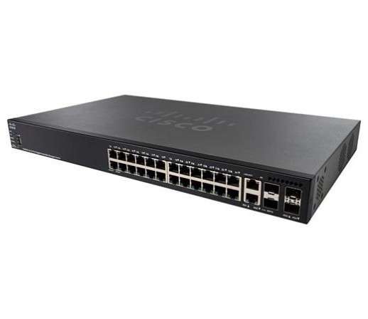 Управляемый коммутатор Cisco, 24 порта 1 Гб/с RJ-45 SG550X-24-K9-EU