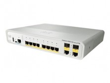 Коммутатор Cisco Catalyst, 8 x GE (PoE+), 2 x GE/SFP, IP Base WS-C3560CG-8PC-S