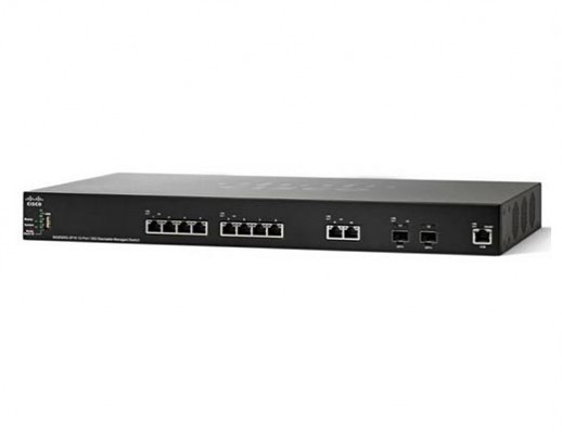 Управляемый коммутатор Cisco, 10 портов 10 Гб/с RJ-45 SG350XG-2F10-K9-EU