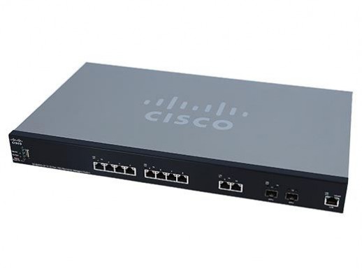 Управляемый коммутатор Cisco, 10 портов 10 Гб/с RJ-45 SG350XG-2F10-K9-EU